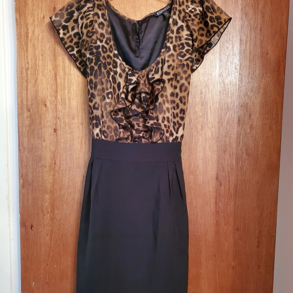 Cheetah print dress
